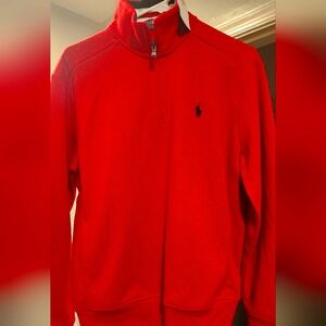 Polo sweater/sweatshirt  Red  cotton